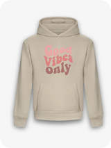 "Good Vibes Only" Cream Hoodie