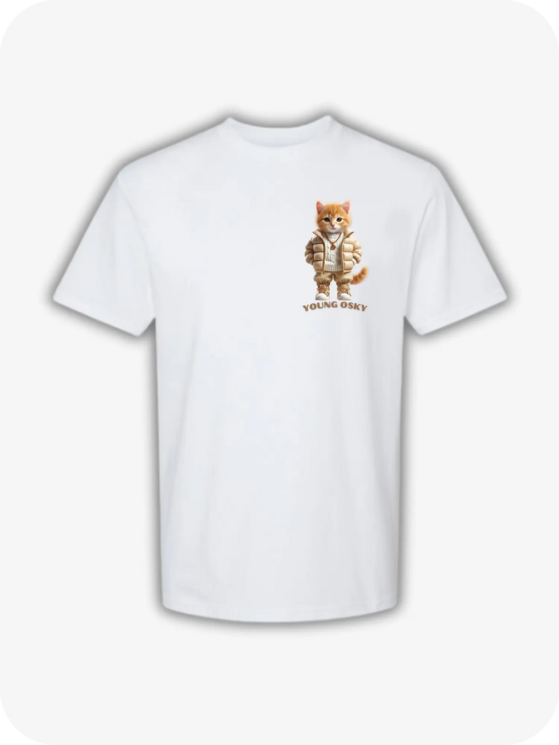 Young Osky White T-shirt "The Billionaire"